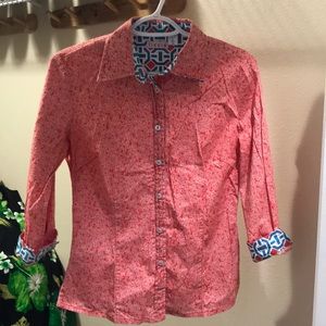 Tizzie geometric button up